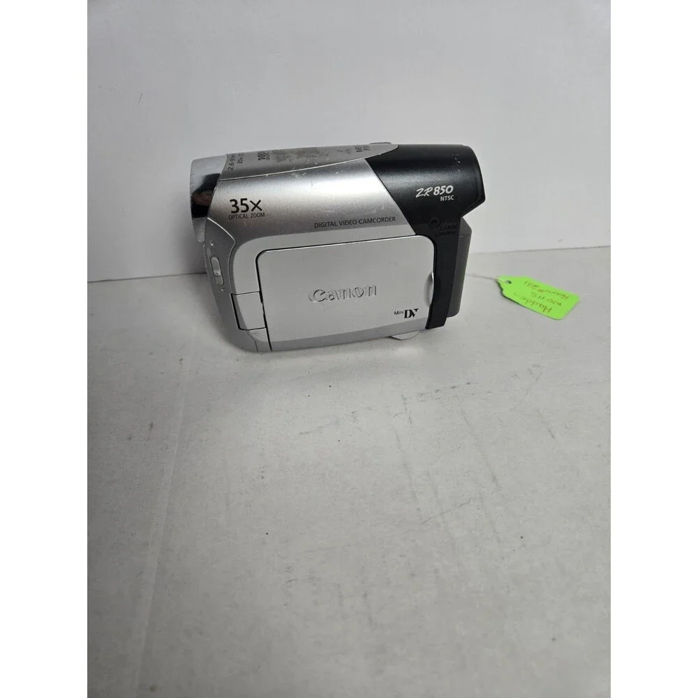 (B) Canon ZR850 NTSC MiniDV Digital Video Camera Camcorder NO CHARGER